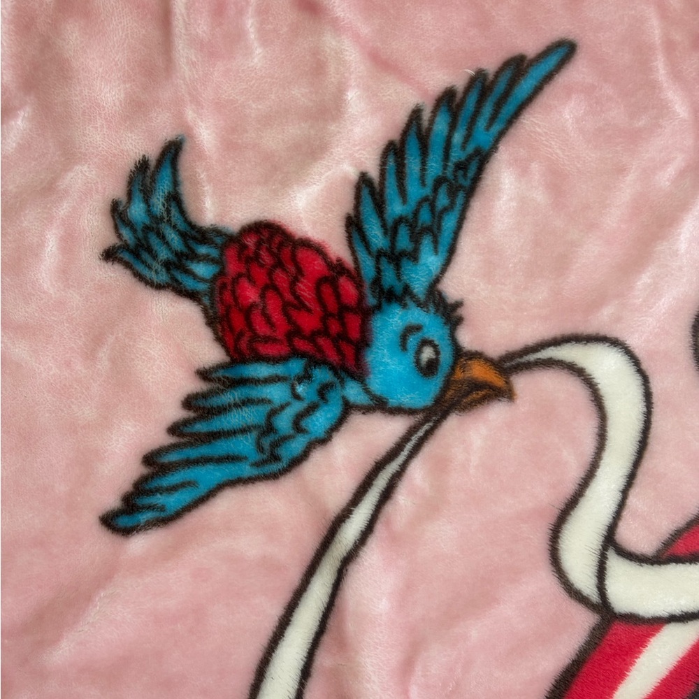 Vintage Disney Cinderella Plush LARGE Blanket - Picture 2 of 6